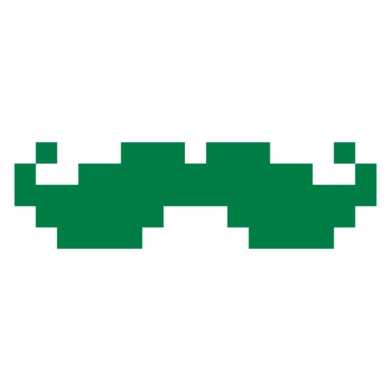 Moustache 8bit pixel