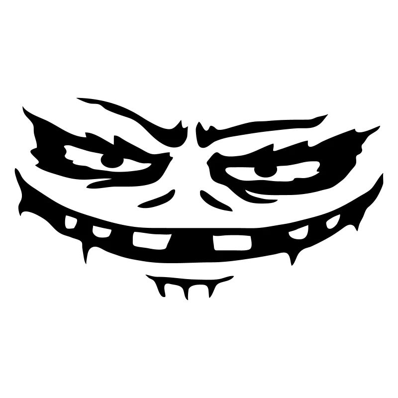 Monster evil face Halloween
