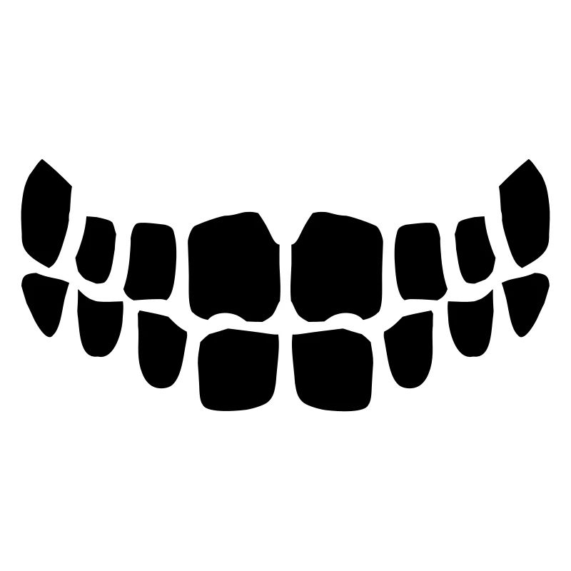 Grinning Evil Horror Mouth Smile Comic Teeth