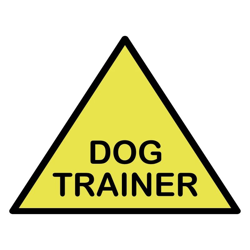 Triangle d’attention du dresseur de chiens