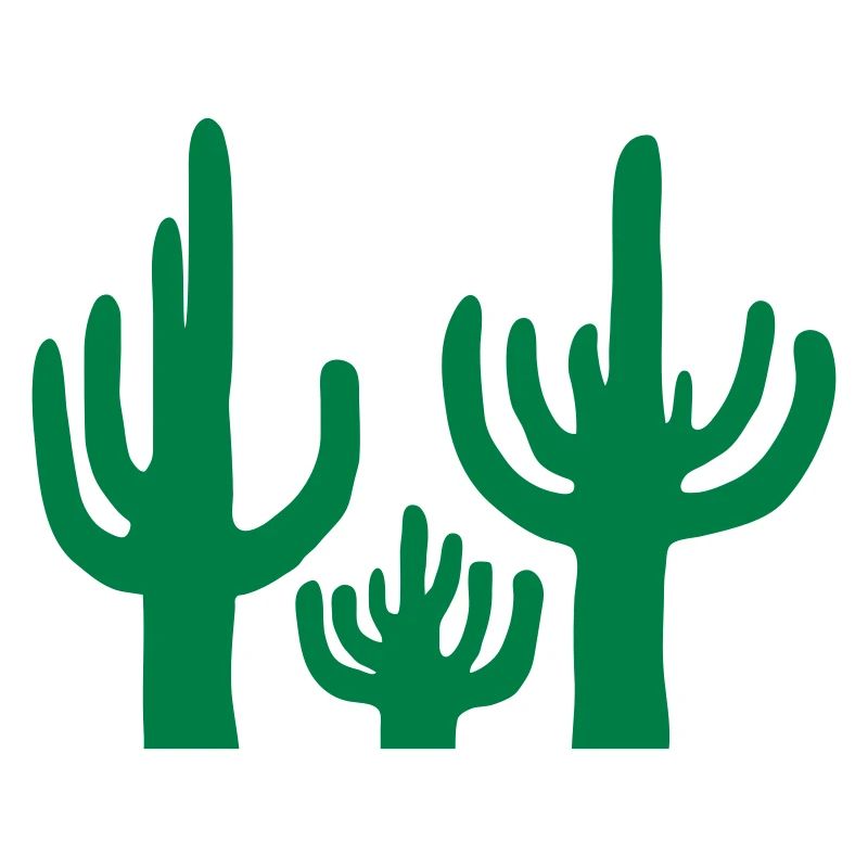 3 Cactus Desert Silhouette