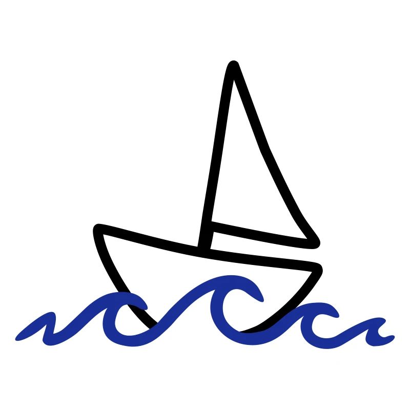 Sailing, Sailboat and waves