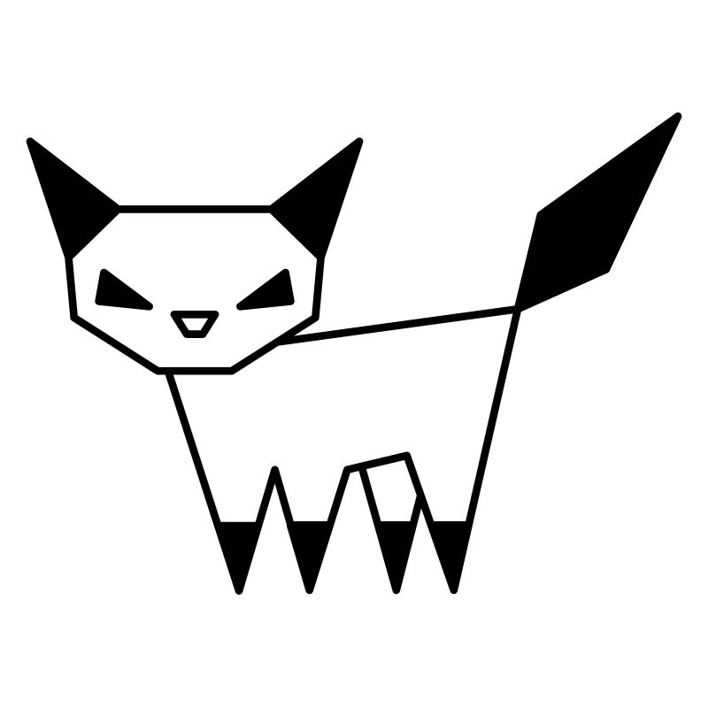 Geometrische Katze
