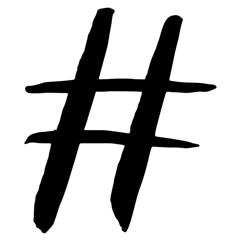 Hashtag diamond symbol gift vector nerd internet