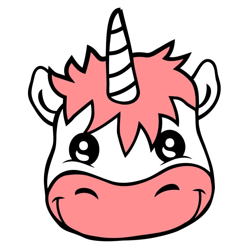 Cute face unicorn