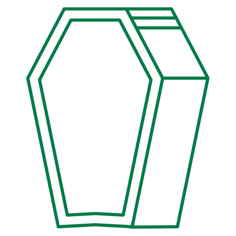 forme de cercueil en 3D