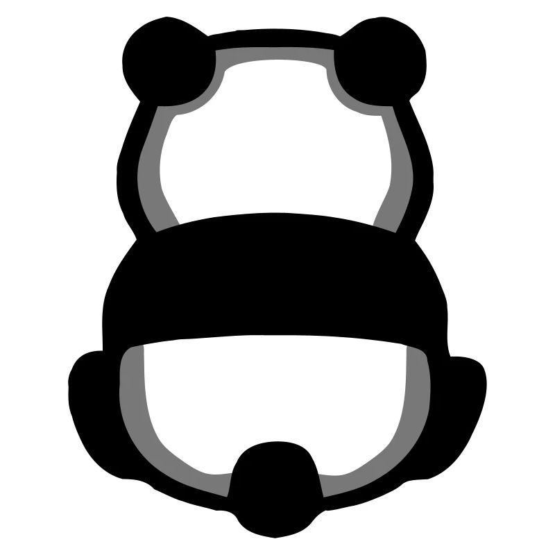 Panda Rücken