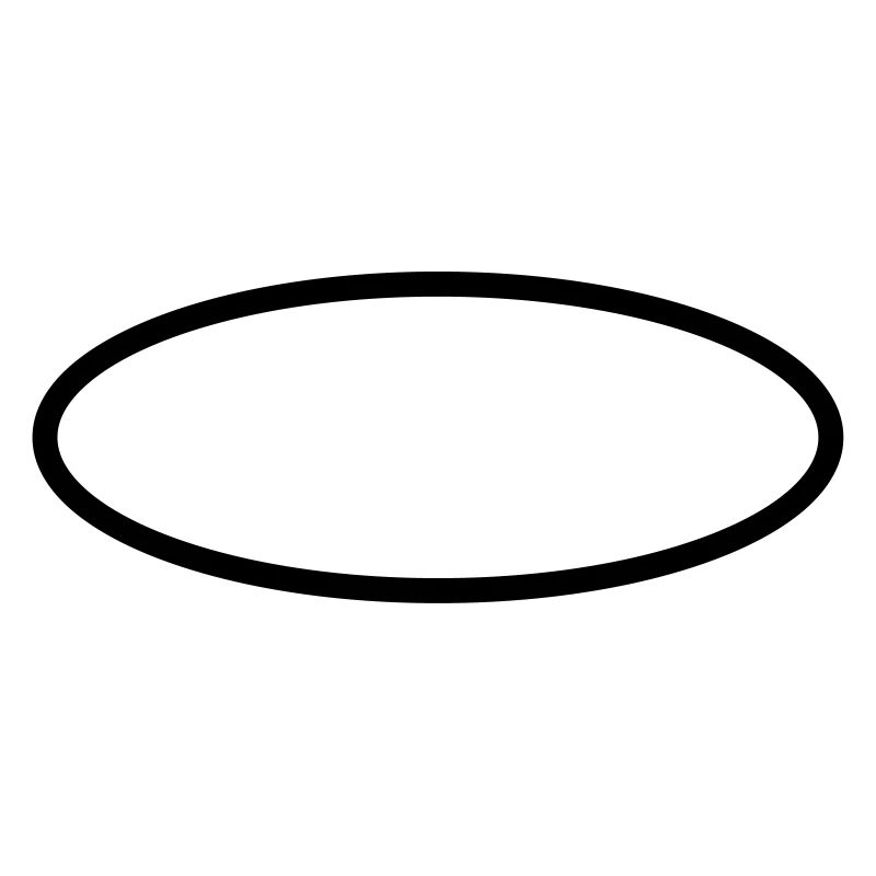 Icônes de cercle ovale