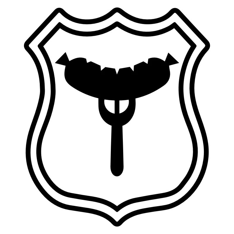 Wurst Gabel Wappen