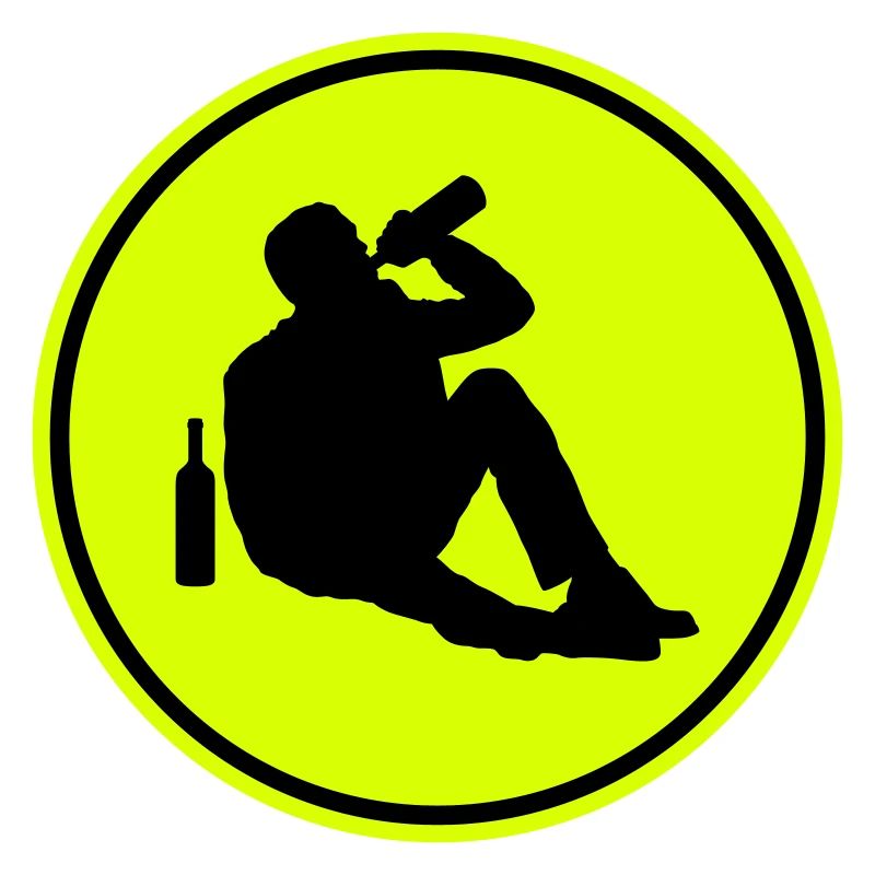 Drinking alcohol man