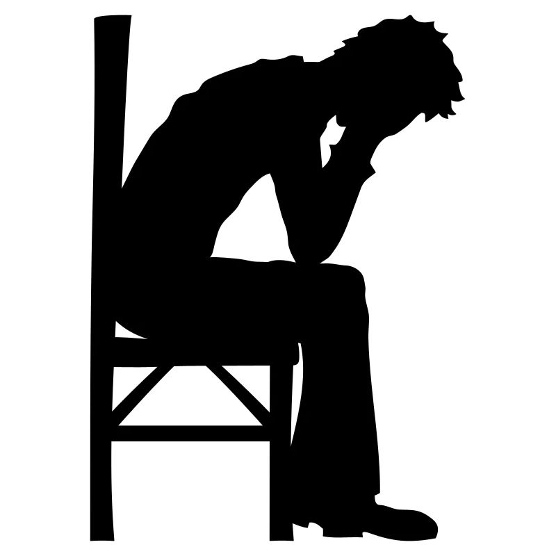 Depression sitzend Design