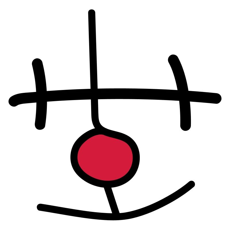 Clown abstrait drôle