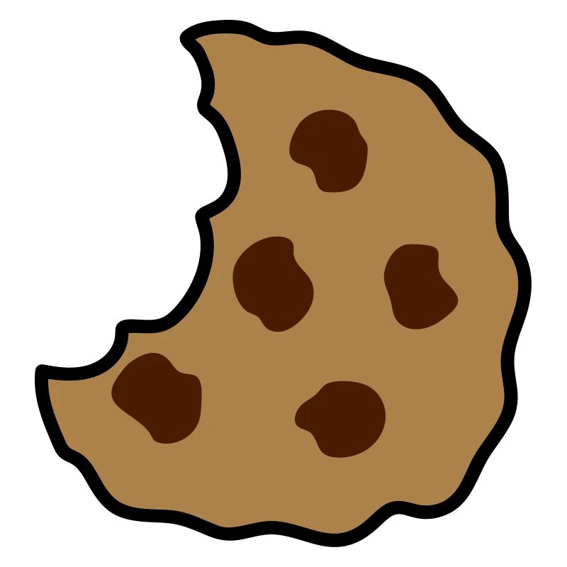 morceau de biscuit mordu