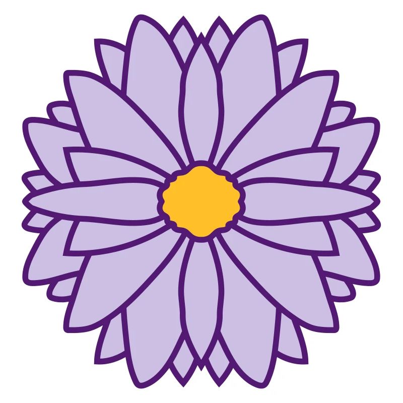 Runde Hübsche Blume Design