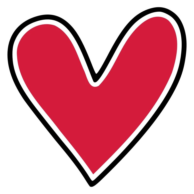 Simple heart for labeling