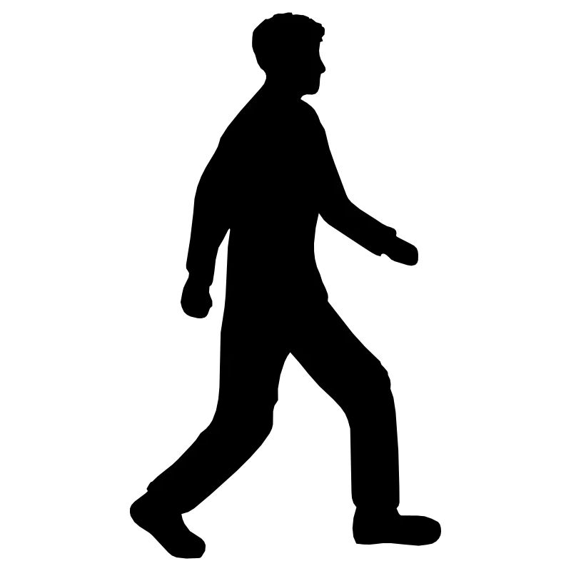 Gehender Mann Silhouette