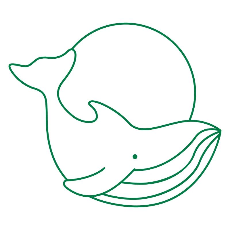 Cercle de baleine mignon