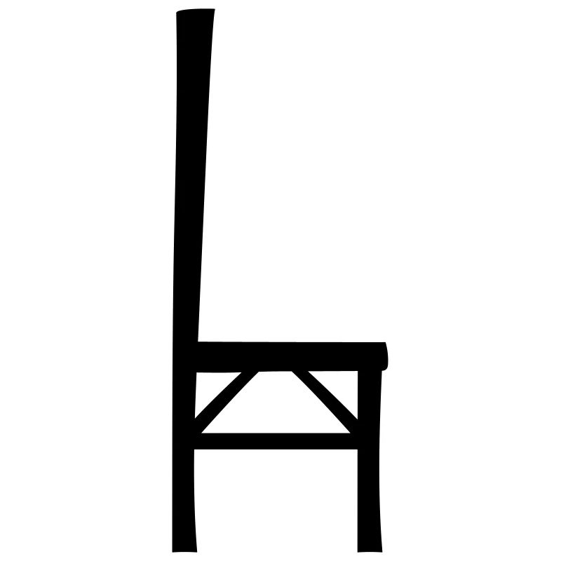 Conception silhouette de chaise