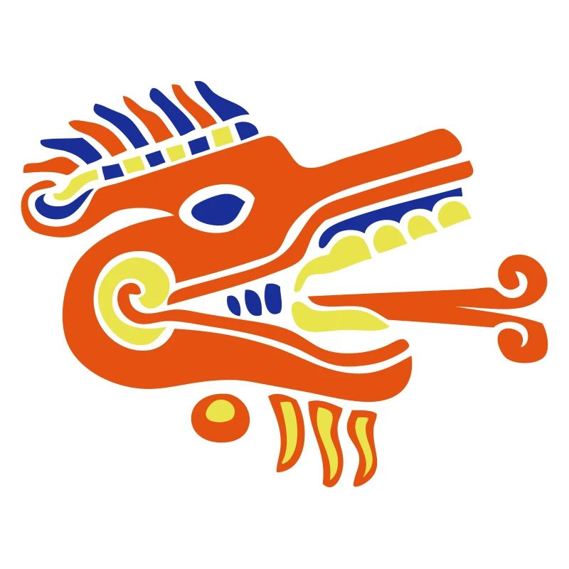 Mayan statue relief design