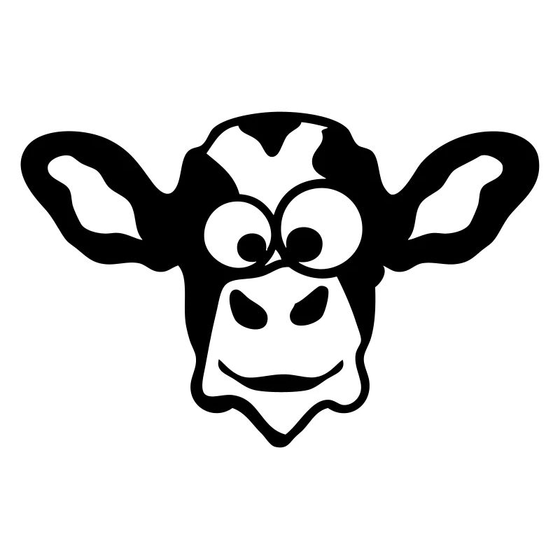 vache animaux rigolo 2 face cartoon