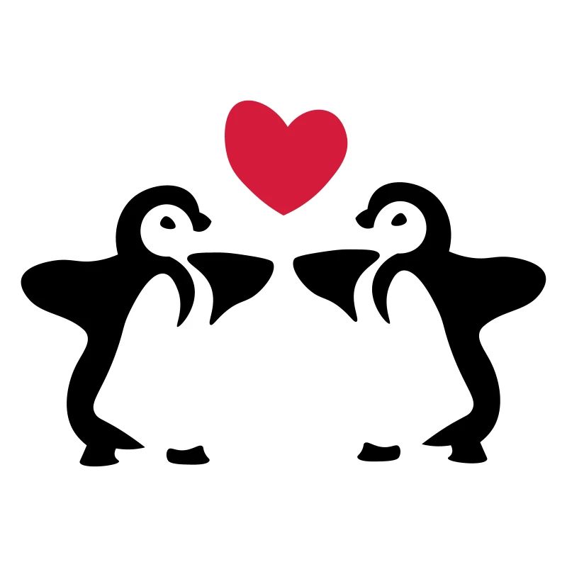 Penguin siblings / twins / gift idea