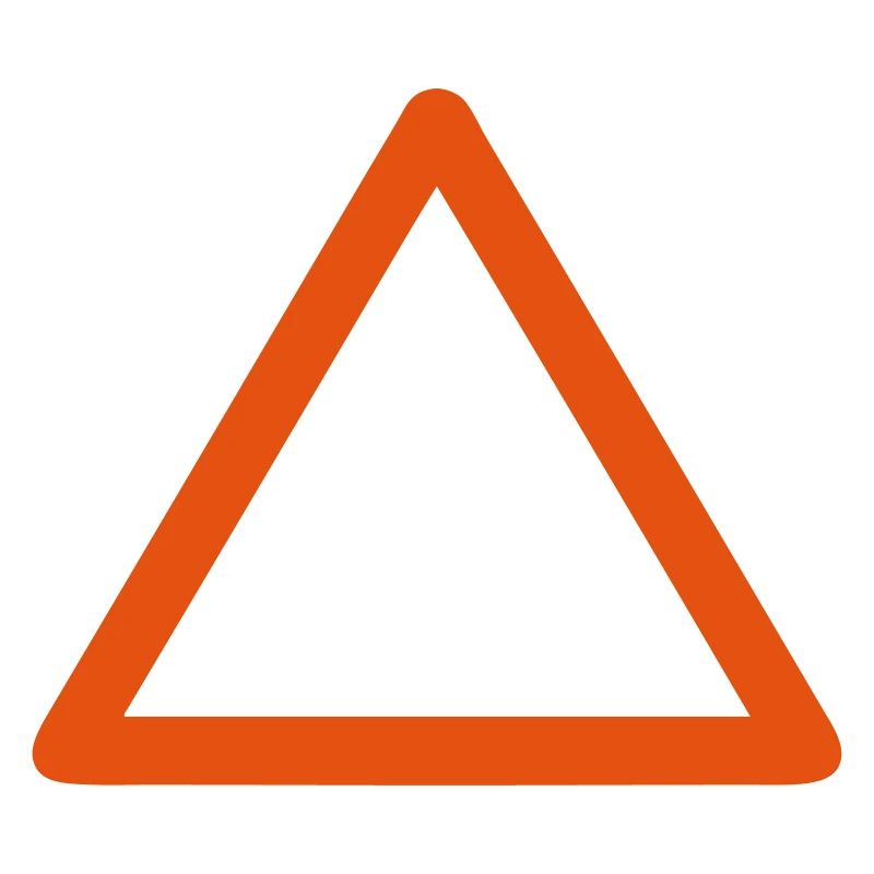 panneau triangle vide ajouter texte