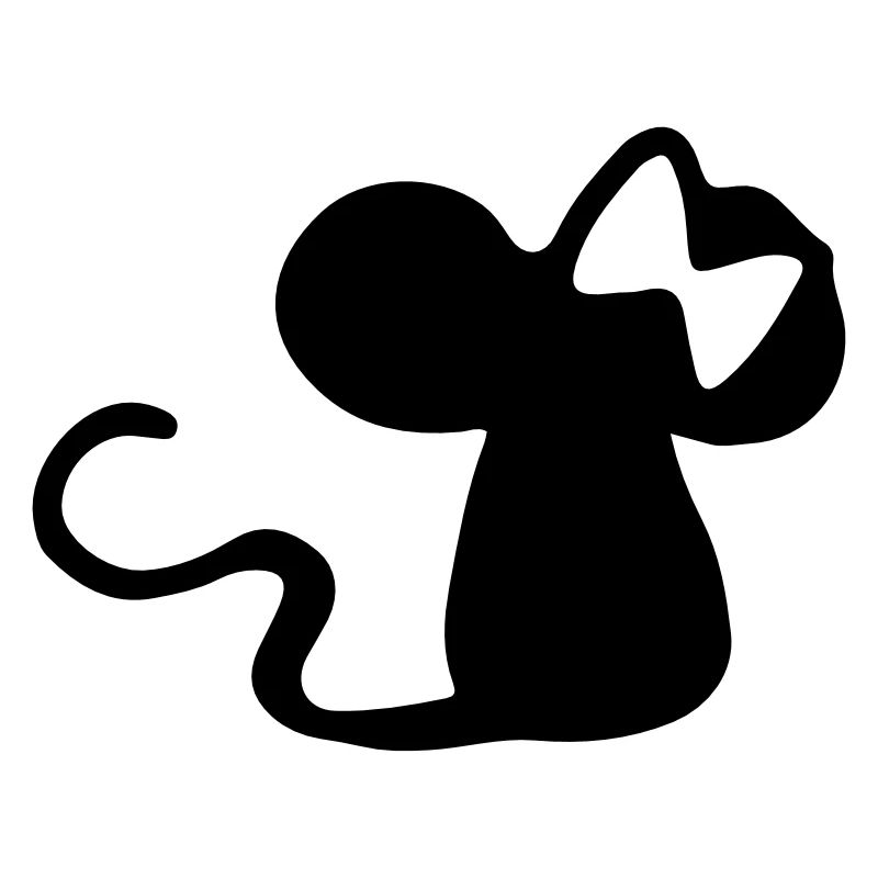 Mäuschen mit Schleife - Maus Geschenkidee - mouse