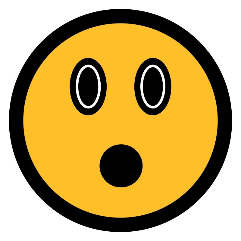 Puzzled Emoticon - Image Symbol - Stroke Face