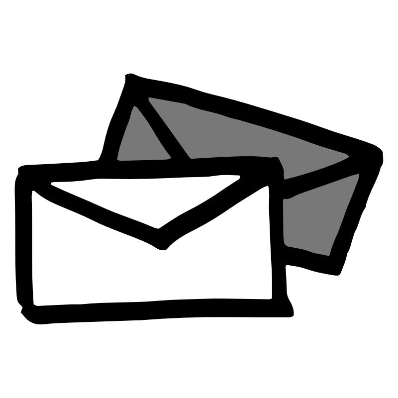 Zwei Briefe / two letters - envelopes - Briefpost