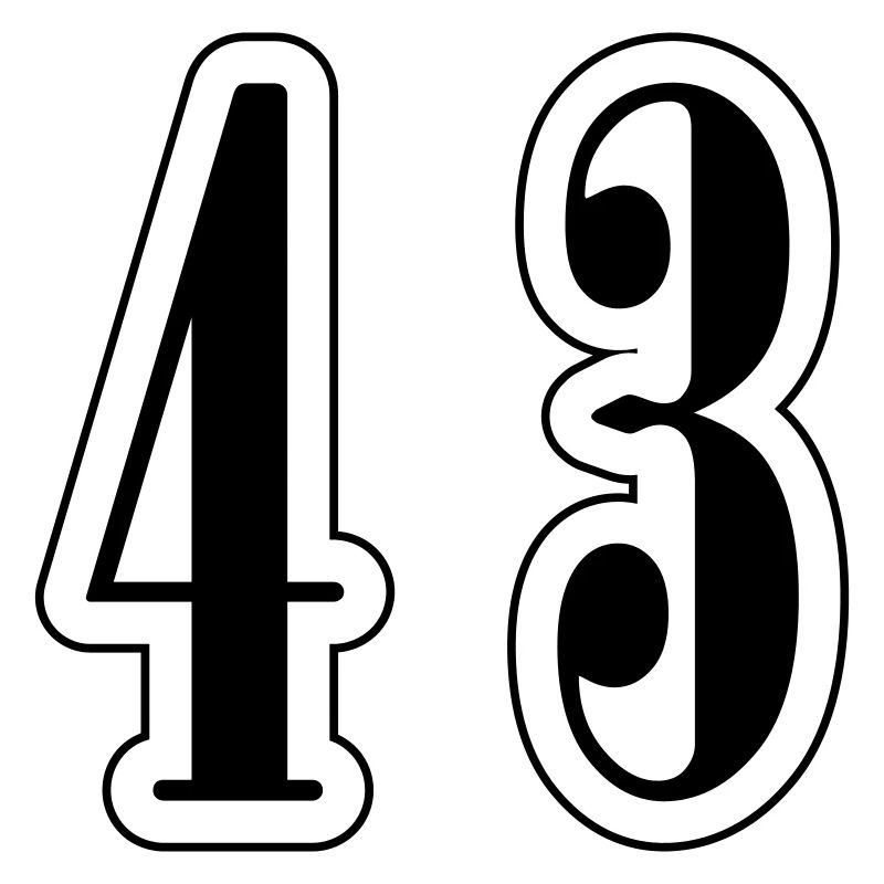 43 Symbole numérique