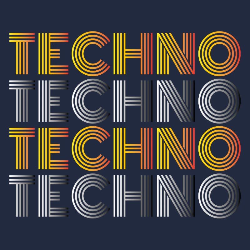 Techno Techno Techno Techno Techno chemise minimale