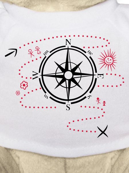 Large Compass with hiking map