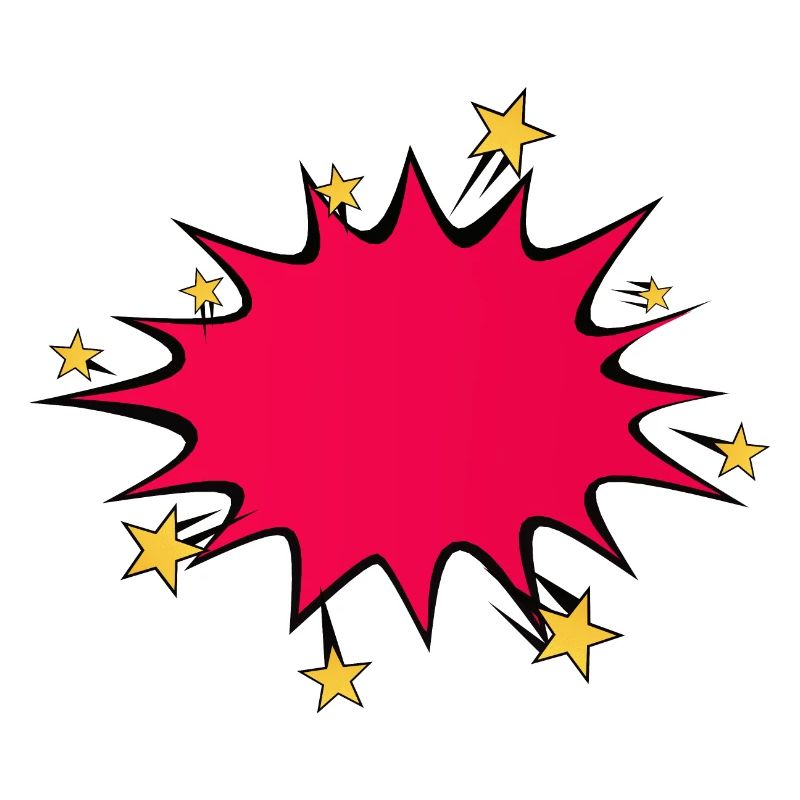 bulle explosion etoile eclate dessin