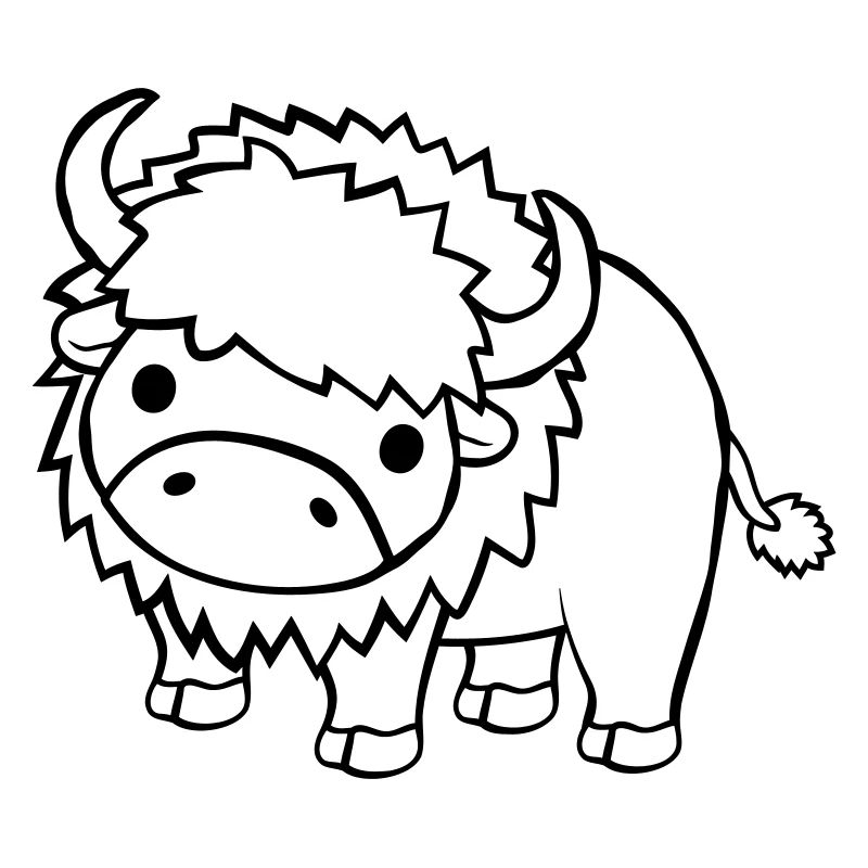 Großes süßes Bison