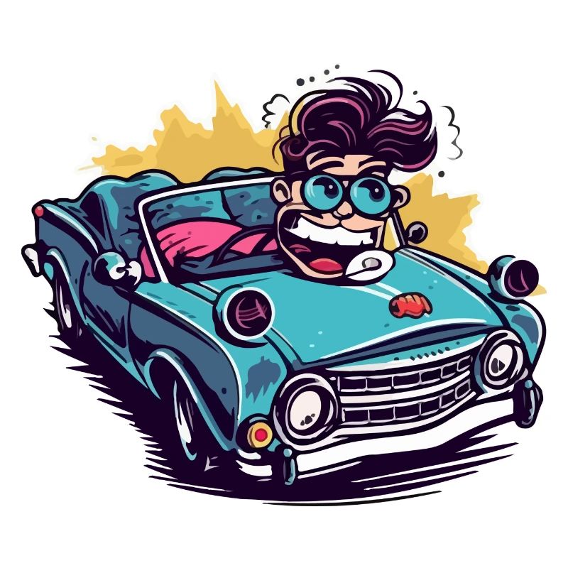 Max im Cabrio