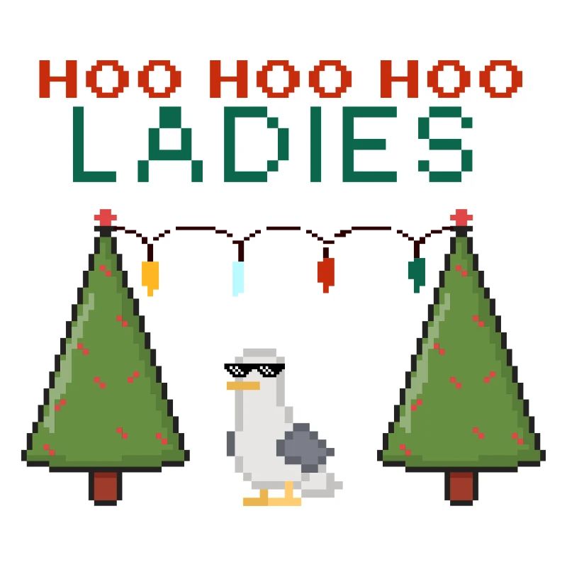 HooHooHoo Women's Pixel Christmas