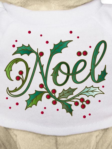 Christmas "Noël" design with holly