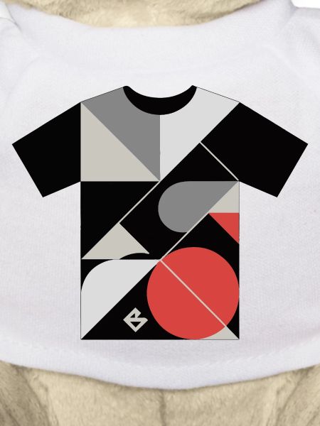 Geometric Mosaic: Red Circle Blocks