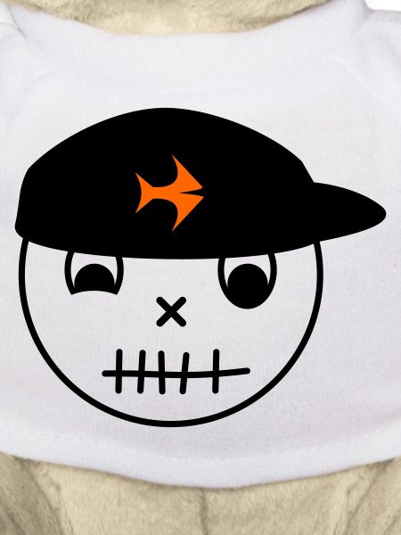 Smiley with fish cap