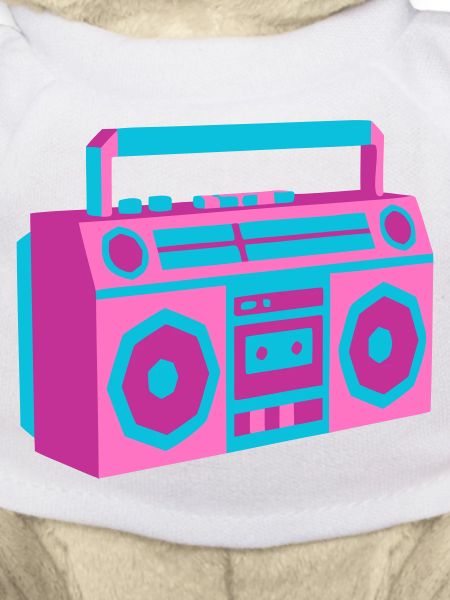 Boombox Ghettoblaster 80er Retro Roller Disco