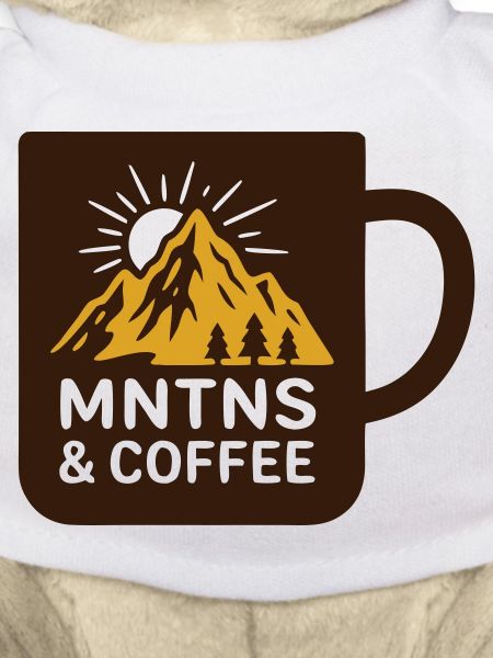 Mountains Coffee Mug Badge