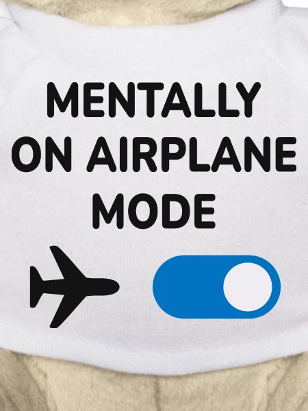 Mental im Flugmodus lustige Reise-Introvertierter