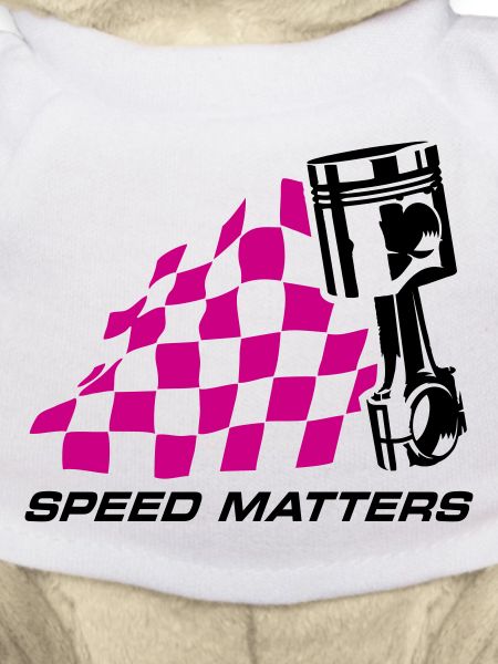 SPEED MATTERS (RACE FLAG, PISTON)