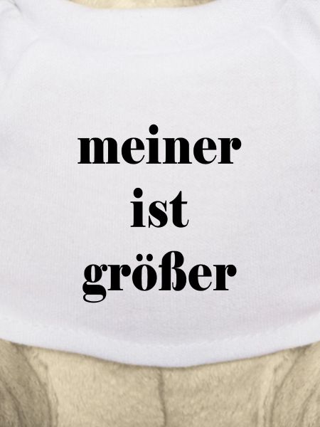 Meiner ist größer