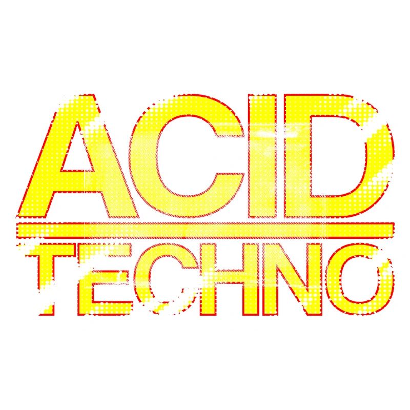 Acid Techno Rot Gelb | Heavy Scratch Acid Techno