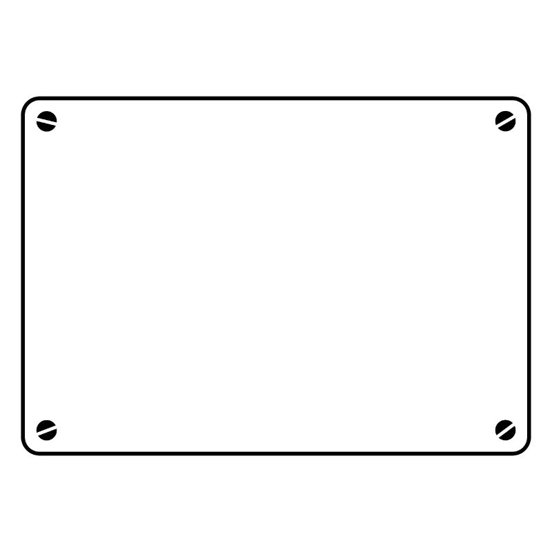 Plaque bouclier blanc
