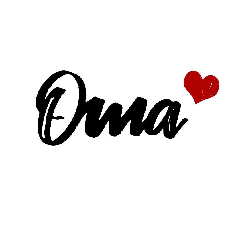 Oma Großmutter Herz
