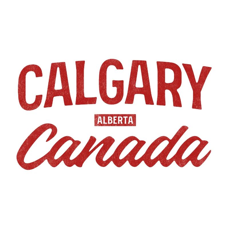 Calgary, Canada, Lettrage vintage