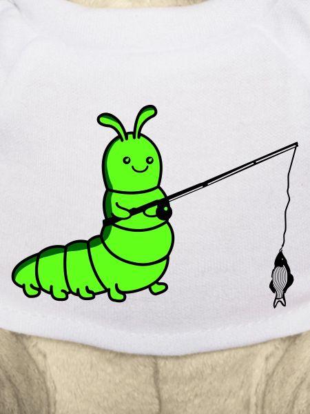 Caterpillar fishing