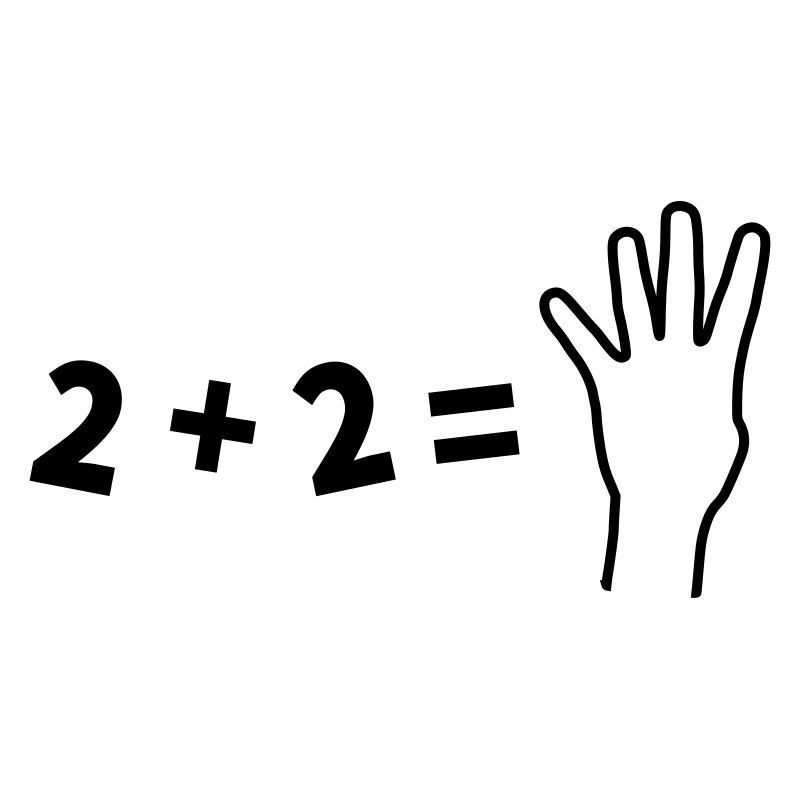 Witziges 2+2=4 Mathematik Shirt